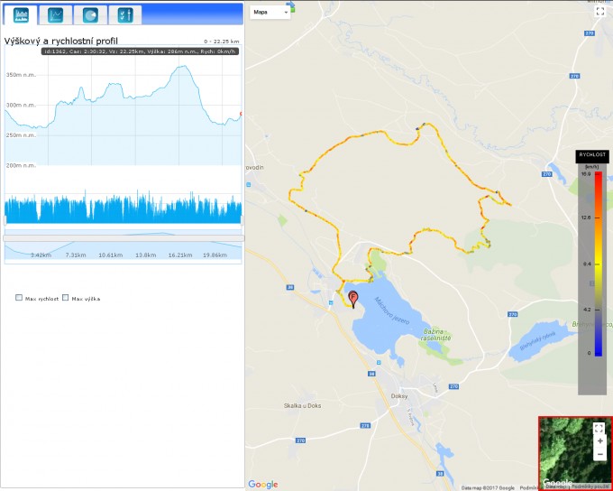 Mapa trasy